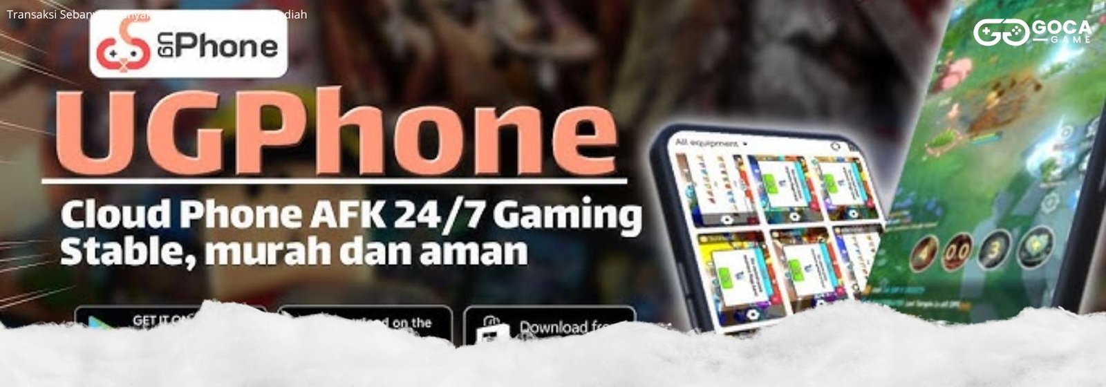 Top Up UgPhone Termurah, Bisa Pakai Pulsa & Terpercaya